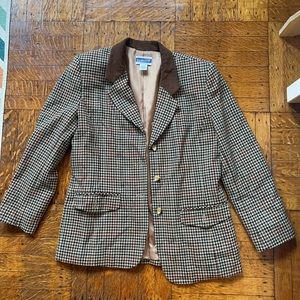 Vintage Pendleton Houndstooth Blazer Size 8